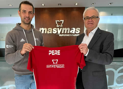 Masymas Supermercados renueva su patrocinio con el pilotari Pere Ribes